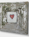 Hearts - Desire Distressed White - Cottage Gallery-wrapped Canvas