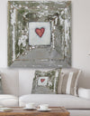 Hearts - Desire Distressed White - Cottage Gallery-wrapped Canvas