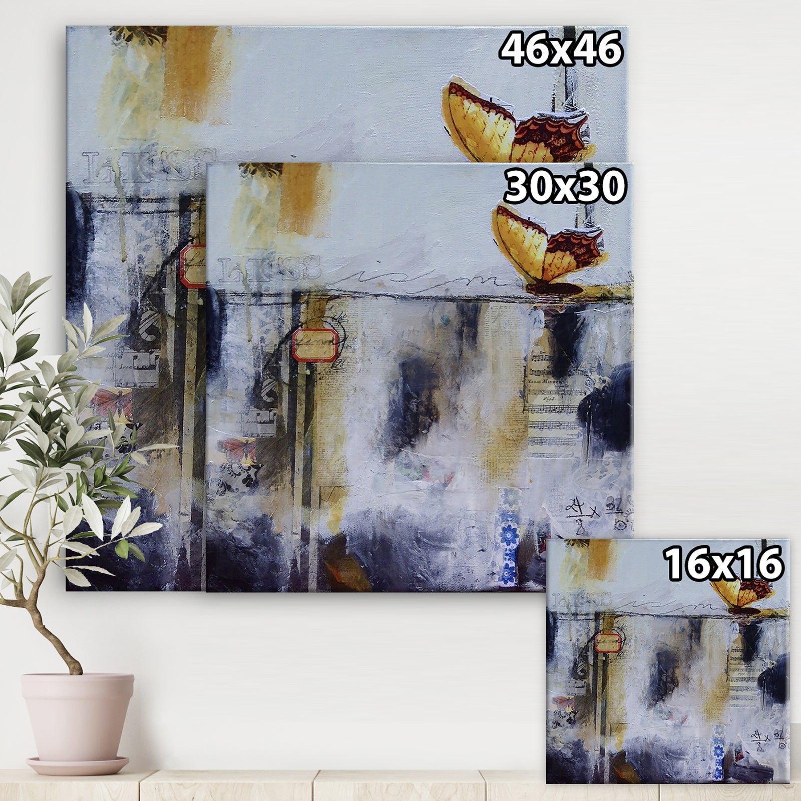 Less Is More - Cottage Canvas Wall Art