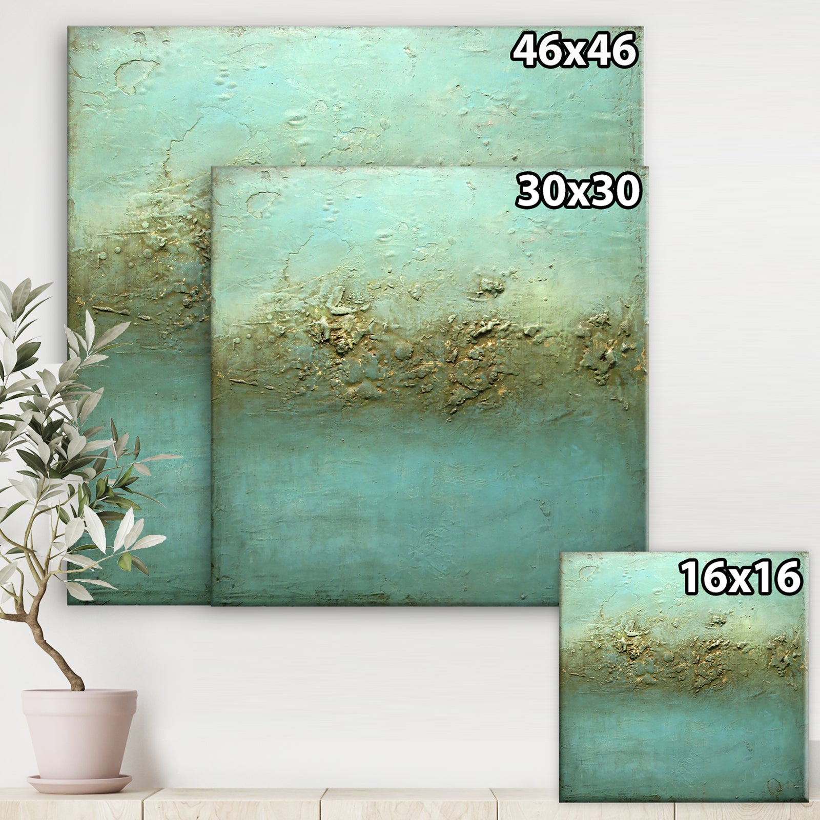 Rocky Shoals - Modern & Contemporary Premium Canvas Wall Art