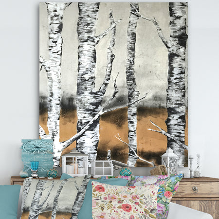 Summer Birch - Cottage Canvas Wall Art