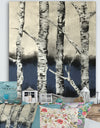 Winter Birch - Cottage Gallery-wrapped Canvas