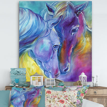 Color My World With Horses Loving Spirits - Cottage Gallery-wrapped Canvas