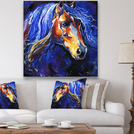 Friesian Night - Cottage Canvas Wall Art