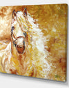 Golden Grace Andalusian Equine - Cottage Canvas Art Print