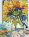 Sunflower In July - Cottage Gallery-wrapped Canvas