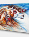 Wind Of Thunder Indian War Horse - Cottage Canvas Art Print