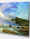 Yellowstone Buffalo Landscape - Lake House Gallery-wrapped Canvas