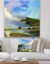 Yellowstone Buffalo Landscape - Lake House Gallery-wrapped Canvas