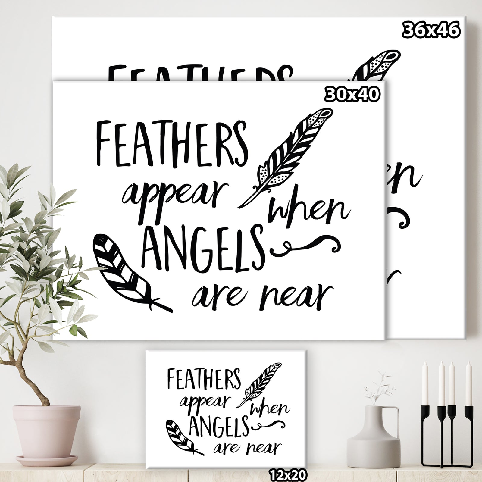 Angels Appear - Cottage Canvas Artwork