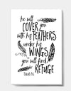 Cover You With Feathers - Cottage Premium Canvas Wall Art