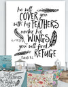 Cover You With Feathers - Cottage Premium Canvas Wall Art