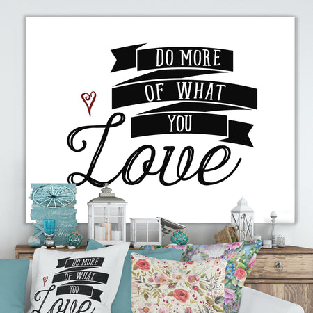 Do More You Love - Cottage Canvas Wall Art