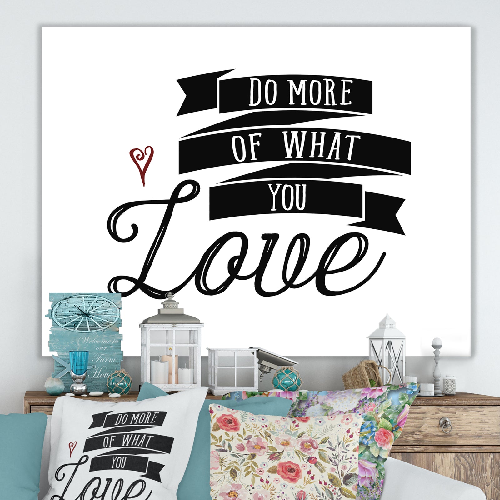Do More You Love - Cottage Canvas Wall Art