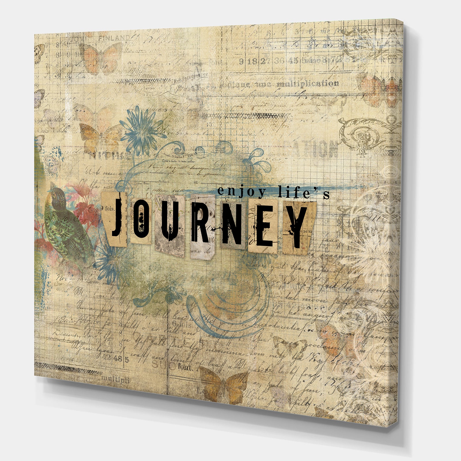 Enjoy Lifes Journey - Cottage Canvas Art Print
