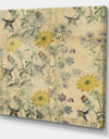 Floral Collage Layered Papers - Cottage Canvas Artwork