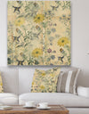 Floral Collage Layered Papers - Cottage Canvas Artwork