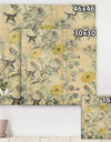 Floral Collage Layered Papers - Cottage Canvas Artwork