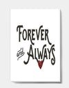 Forever Always - Cottage Canvas Wall Art