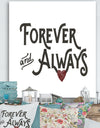 Forever Always - Cottage Canvas Wall Art