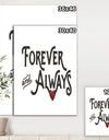 Forever Always - Cottage Canvas Wall Art