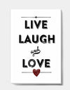 Live Laugh Love - Cottage Premium Canvas Wall Art