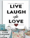 Live Laugh Love - Cottage Premium Canvas Wall Art