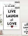 Live Laugh Love - Cottage Premium Canvas Wall Art