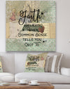 Faith is Believeing - Cottage Canvas Wall Art