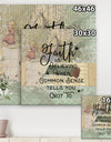 Faith is Believeing - Cottage Canvas Wall Art