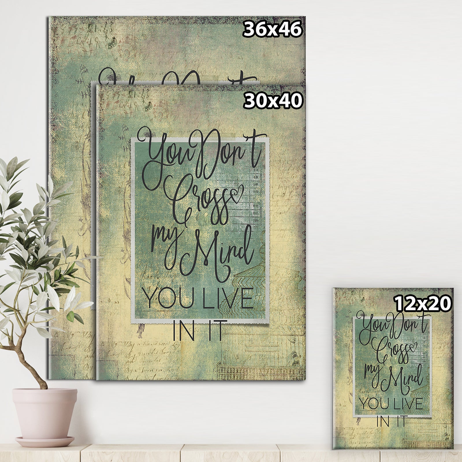 You Cross My Mind - Cottage Canvas Art Print