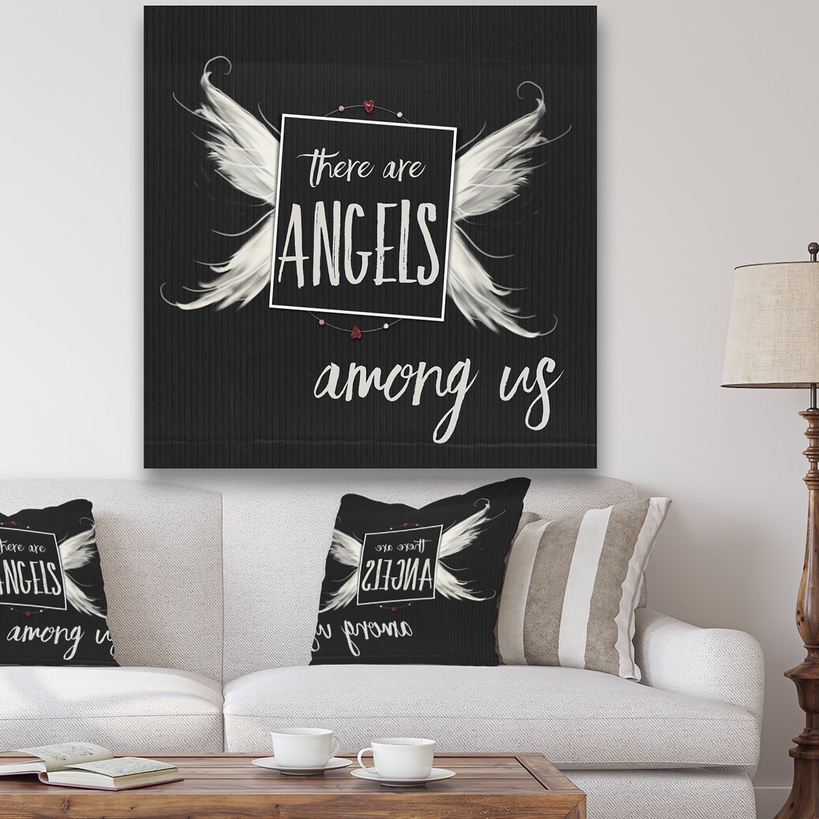 Angels Among Us - Cottage Gallery-wrapped Canvas