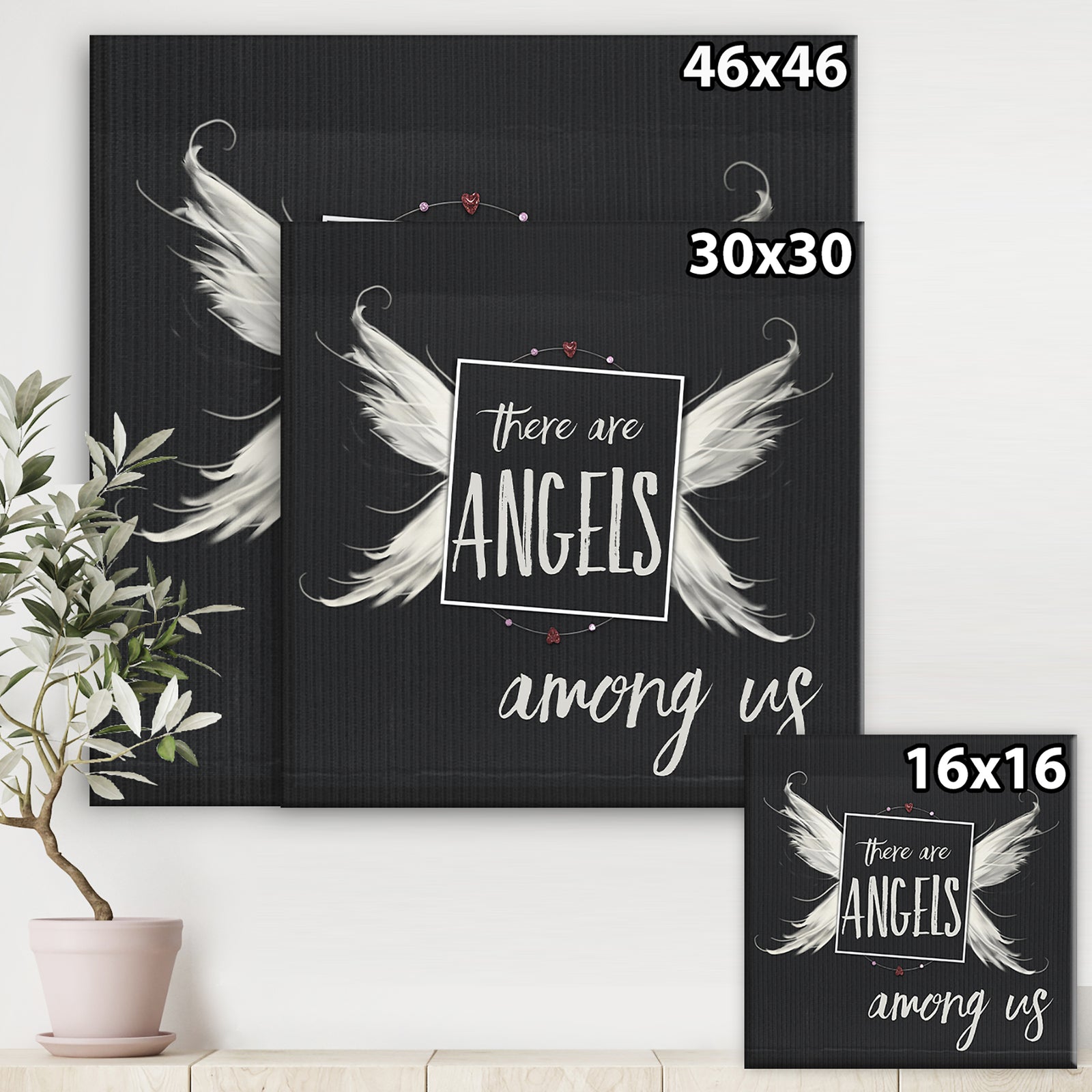 Angels Among Us - Cottage Gallery-wrapped Canvas