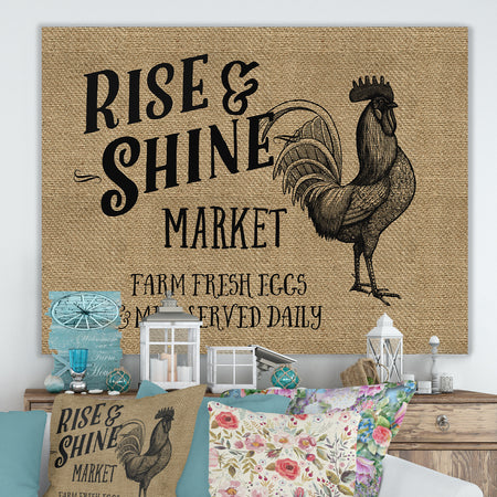 Rise And Shine Market - Farmhouse Canvas Artwork