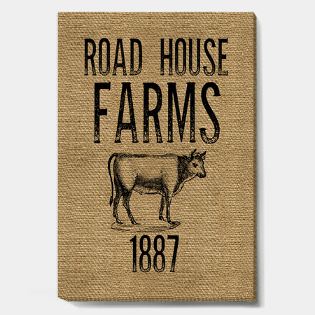 Road House Farms - Farmhouse Premium Canvas Wall Art
