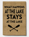 Stays At The Lake - Lake House Canvas Wall Art