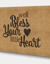 Bless Your Heart - Cottage Canvas Art Print