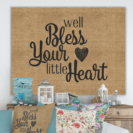 Bless Your Heart - Cottage Canvas Art Print