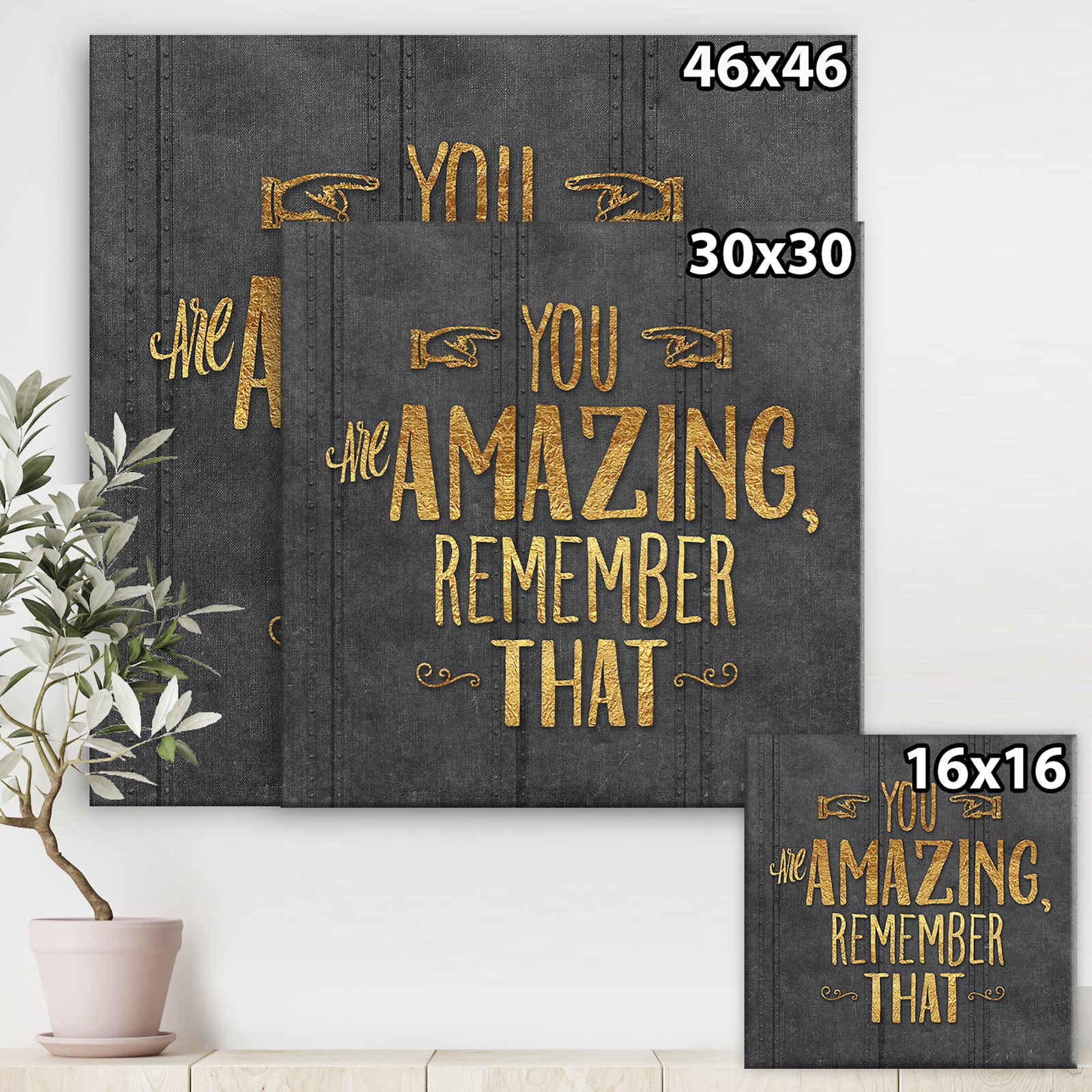 Gold Amazing - Cottage Gallery-wrapped Canvas
