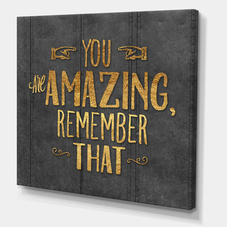 Gold Amazing - Cottage Gallery-wrapped Canvas