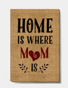 Home is Mom - Cottage Canvas Artwork