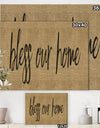 Bless our Home - Cottage Canvas Art Print