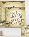 Bless this Nest Scripty - Cottage Gallery-wrapped Canvas