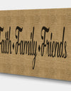 Faith Family Friends - Cottage Canvas Artwork