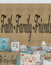 Faith Family Friends - Cottage Canvas Artwork