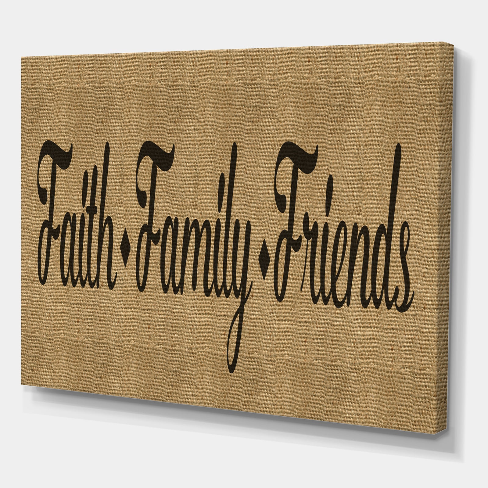 Faith Family Friends - Cottage Canvas Artwork