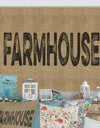 Farmhouse On Jute - Farmhouse Premium Canvas Wall Art