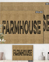 Farmhouse On Jute - Farmhouse Premium Canvas Wall Art