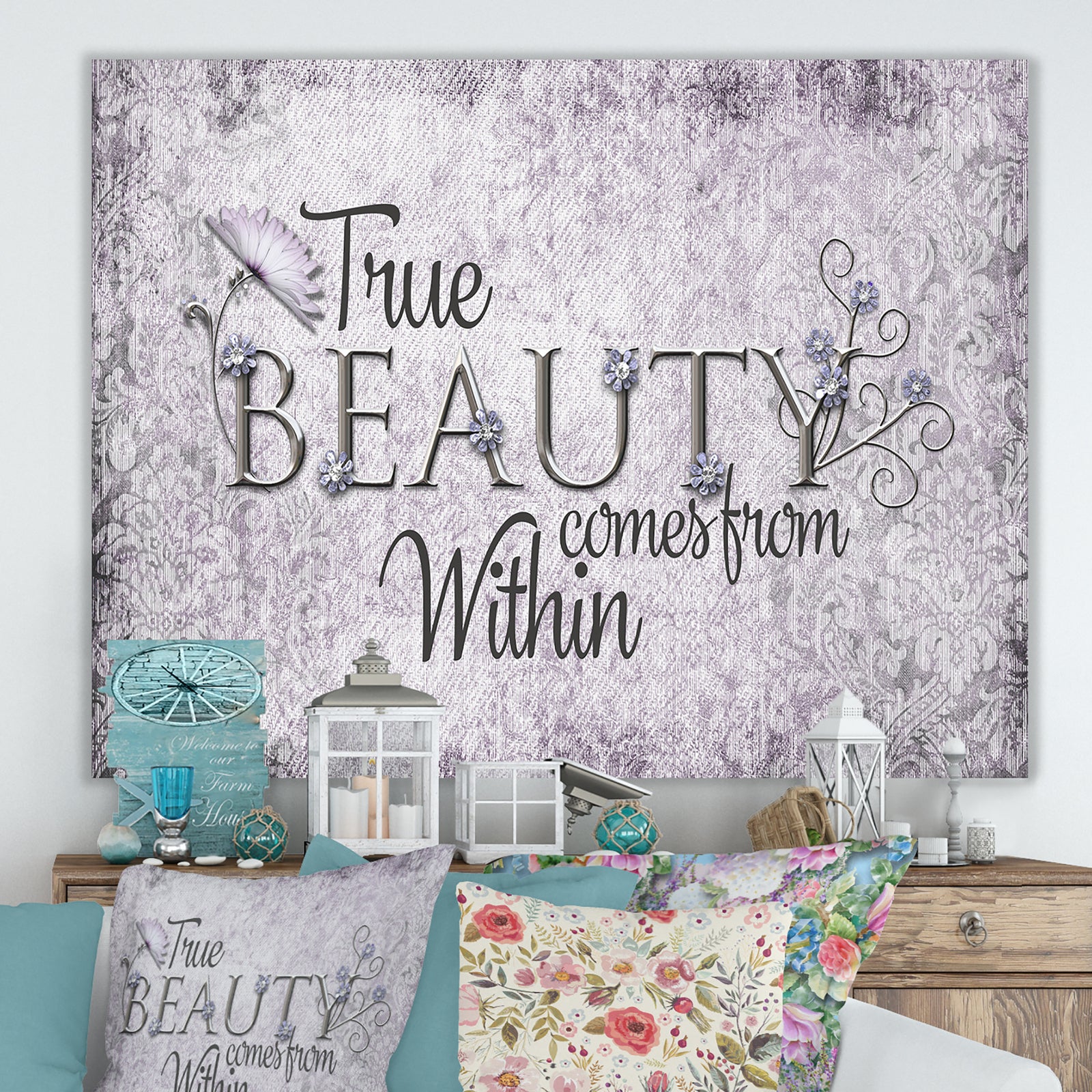 True Beauty - Cottage Gallery-wrapped Canvas
