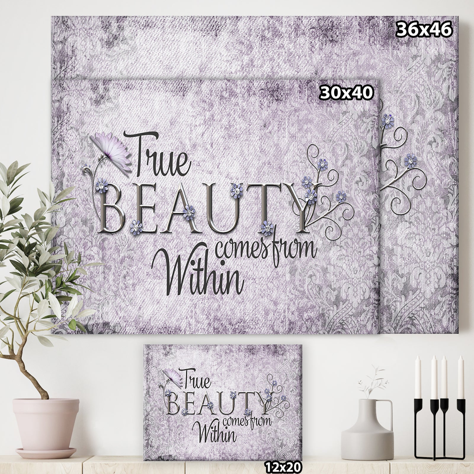 True Beauty - Cottage Gallery-wrapped Canvas